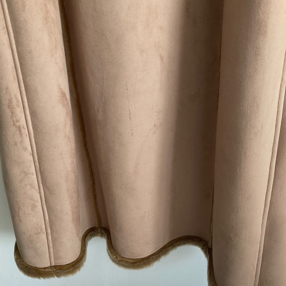 GORGEOUS LADIES UTEX DESIGN FULL-LENGTH FAUX SUEDE COAT SIZE MEDIUM - Picture 12 of 15